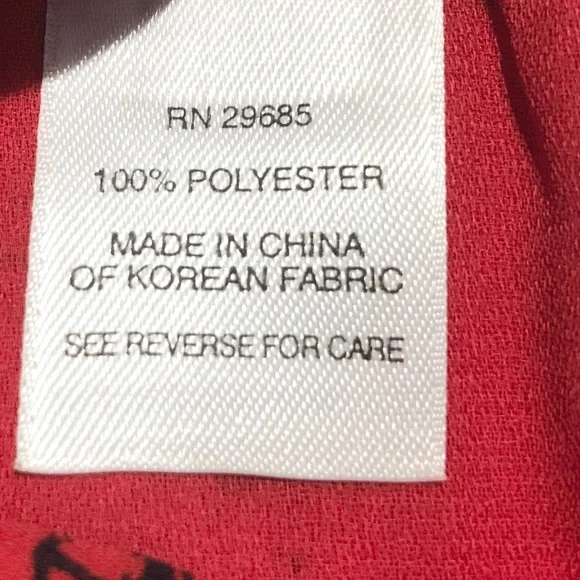 Unique Red Pendleton Print Pleated A-Line Skirt With Drawings of Paris Size 10 - Picture 14 of 14